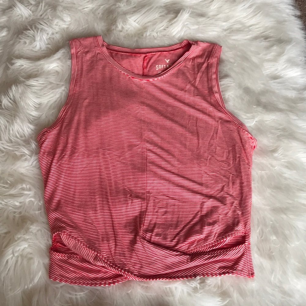 NWOT American Eagle Red Crop Top
